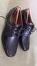Clarks其乐泰顿系列男士德比鞋布洛克正装商务舒适皮鞋男 黑色 261103508 （加宽楦） 40 实拍图