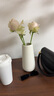 枔北 陶瓷花瓶花艺装饰摆件 日式轻奢高级感插花水养瓷器客厅装饰品 思慕白色小号花瓶(高约20厘米) 尺寸参考详情 实拍图