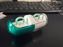 水月雨音乐胶囊PILL 蓝牙耳机耳夹式AI降噪蓝牙6.0真无线开放式不入耳高音质跑步运动通话音乐耳机防掉 绿色 实拍图