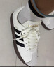 adidas「T头鞋」VL COURT复古休闲板鞋德训鞋男女阿迪达斯轻运动 汉玉白/黑色/树脂黄   38 实拍图