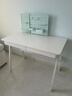 华舟实木书桌简约小户型家用写字桌台式电脑桌卧室学习桌 1.0米白色 实拍图