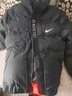 2025新款男士运动羽绒棉服冬季加绒加厚保暖棉衣大码宽松棉袄外套 (NK-166)黑色连帽 XL (建议110-130斤) 实拍图