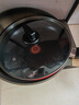 炊大皇平底锅不粘锅牛排煎蛋烙饼煎锅带盖28cm电磁炉通用中国红ZH28JG 实拍图