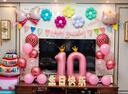 多美忆生日场景布置女孩生日气球儿童道具氛围装饰快乐桌飘装扮粉色套餐 实拍图