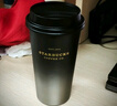 星巴克（Starbucks）杯子 咖啡宝藏系列 高颜值黑色不锈钢保温杯咖啡杯男女士送礼礼物 黑白渐变不锈钢桌面杯430ml 实拍图