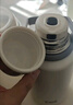 希乐（cille）保温杯大容量男女户外露营便携茶杯手提杯子双饮水杯雪球白 实拍图