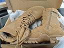 际华三五零五新式棕色作战靴男夏季碳板作战鞋超轻高帮耐磨训练靴真皮登山鞋 棕色作战靴【铜扣碳板顶配款】 42/260【原厂正品 两双鞋垫】 实拍图