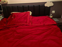 罗莱家纺 结婚红色四件套 40支绣花纯棉婚庆新婚床上用品1.8米床 实拍图
