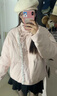 雅黛丝薇韩系甜美短款羽绒棉服女冬季新款蝴蝶结刺绣设计感保暖棉衣外套女 粉色刺绣 S 实拍图