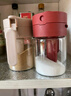 家の物语（KATEI STORY）日本调料盒厨房调味罐调味盒玻璃盐罐储物器皿防潮调料罐定量高端 红色盖【含小勺子】 单件装 300ml 实拍图