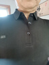 恒源祥长袖T恤男士纯色翻领含桑蚕丝体恤百搭上衣HJ151黑色加绒180/96A 实拍图