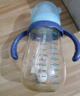 小土豆（potato）婴儿ppsu宽口径带手柄重力球吸管奶瓶配L号4个月以上300ml青石蓝 实拍图
