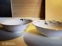 厚秀堂景德镇轻奢骨瓷餐具碗碟套装家用陶瓷鱼盘汤碗大勺煲菜盘碟子饭碗 8英寸汤碗（单个）金边百合 实拍图