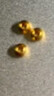 囍蓝足金999金珠黄金小金珠金豆小克重单颗0.01g定制 合单0.2g内运费3元，超出包邮，重量大小随机/多退少补 0.04g 实拍图