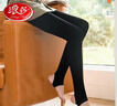 浪莎打底裤女秋冬保暖裤女士加绒加厚打底裤袜 黑色踩脚1条 300g 实拍图