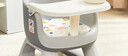 日康（rikang）宝宝餐椅 叫叫椅婴儿学坐椅多功能儿童吃饭餐桌 RK-X2009-5 灰色 实拍图