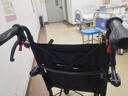 owhon老人轮椅手推折叠轻便小巧出行上飞机旅行老年人手动四轮 升级减震款【9.8kg+大弹簧+真减震】H3 实拍图