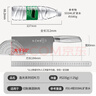 十八子作 不锈钢家用菜刀 耐滑手柄刀具盈光切片刀SL1703-B【彩盒装】 实拍图