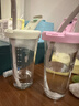 Glasslock玻璃水杯凉水冷萃杯进口大容量女生高颜值家用刻度吸管杯子450ml 实拍图