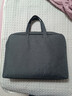 得力(deli)加宽立体办公手提袋/会议包/事务包/文件包/商务拉链袋电脑公文包男 灰色  实拍图