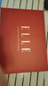 ELLE【礼盒装】100%纯羊毛女士丝巾围巾披肩印花礼物红围巾 实拍图