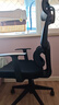 得力（deli）Surfer系列 人体工学电脑椅办公椅 2D头枕+固定扶手+3D腰靠 黑  实拍图