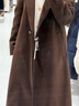 优衣库合作款/女装长大衣/25秋冬新款479666 38 深褐色 S 实拍图