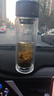 【京东物流配送】高硼硅双层玻璃杯大容量泡茶杯水杯子茶水分离杯 【双层加厚】茶杯350ml1只 实拍图