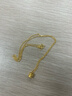 周六福（ZLF）  黄金项链女款足金999项链女O字链锁骨链 计价 40+5cm尾链 - 3.01g 实拍图