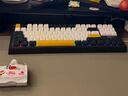AOCGK168键盘 87键 机械手感 轻音按键 有线键盘鼠标套装19键无冲电脑办公笔记本 87键【皓月黑】 实拍图