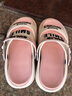 凉鞋女款2025新款外穿夏季时尚运动凉拖鞋两穿踩屎感防滑沙滩鞋女 白粉 37 实拍图