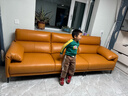 左右沙发现代简约客厅皮艺头层牛皮沙发DZY5161三人位 Y1094琉璃棕 实拍图