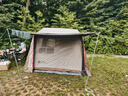 牧高笛（MOBIGARDEN）假日山居5.9帐篷 户外露营自动速开黑胶帐篷 NX23661011 晨雾白 实拍图