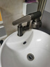 莱尔诗丹枪灰色面盆水龙头洗脸盆浴室柜机械臂不锈钢冷热水龙头LD5131H 实拍图