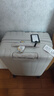 汉客行李箱女拉杆箱男大容量镇店之宝双层拉链密码箱子旅行箱24英寸白 实拍图
