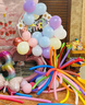 欧妮姿生日场景布置女孩生日气球道具氛围布置场景派对装饰快乐银色星月 实拍图