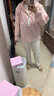 优衣库女装防风拉链连帽外套/内里摇粒绒户外防水472150 11 粉红色 M /160/84A 实拍图