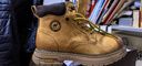 骆驼（CAMEL）王俊凯同款马丁靴高帮秋户外工装大黄靴男 G15W136025 沙漠黄 41 实拍图