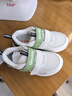 基诺浦宝宝学步鞋 18个月-5岁春秋款儿童鞋子 软底男女机能鞋GY1539 GW1539A白色/绿色/灰色/银色 27.5 175mm 适合脚长176-180mm 实拍图