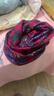 百变围脖脖子围巾套头帽子秋冬女面罩脖套扭扭帽护颈 酒红花朵 实拍图