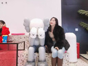 傲列狐狸毛皮草一体外套女2025新款洋气小个子短款气质名媛显瘦年轻款 经典黑 M (100-110斤) 实拍图