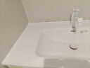 波彼（BOBI）台盆陶瓷一体盆洗手盆单盆阳台浴室柜卫生间半嵌入洗脸面盆池定制 【101*51CM】盆+抽拉龙头套装 实拍图