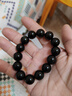 石传百世天然黑曜石手串男士水晶玛瑙佛珠手链本命年男生长辈生日礼物 实拍图