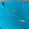 李宁（LI-NING）速干t恤男短袖夏季透气吸汗冰丝体恤训练上衣跑步健身运动速干衣 蓝色 M /170【AT DRY速干科技】 实拍图