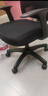 得力（deli）4900S 人体工学靠背办公椅/电脑椅/职员椅 可升降转椅舒棉坐垫 黑 实拍图
