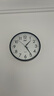 康巴丝（Compas）挂钟客厅 静音走时简约石英钟表挂墙时钟 c2855 黑色 26cm直径 实拍图