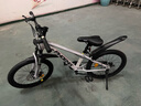 凤凰儿童自行车6-12岁自行车学生12-18岁大童山地自行车双碟刹带减震 银白色-单速辐条轮 20寸（适合身高130-140cm） 实拍图