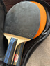 双鱼乒乓球拍直拍双拍套装 初学者兵兵球拍2只装附3球 实拍图