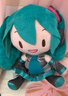 初音未来fufu玩偶MIKU周边抱枕雪未来樱粉毛绒公仔儿童生日礼物女 32cm 绿色初音【带蝴蝶结】 现货 实拍图