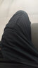 真维斯（Jeanswest）纯棉休闲裤男士春夏季新款大码宽松直筒多口袋耐磨工装裤子男 黑色 /口袋带拉链 L 码【推荐100-130斤】 实拍图